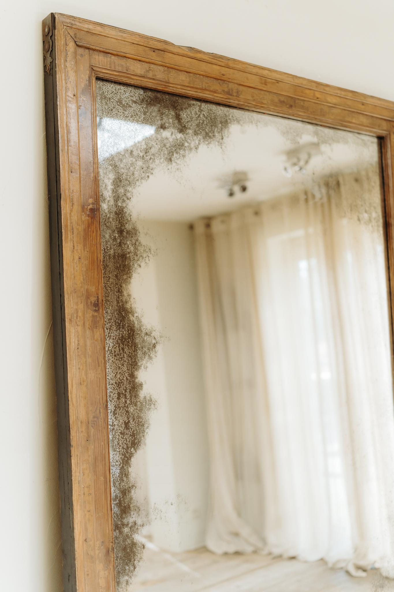pair of 19th century full length mirrors For Sale 8