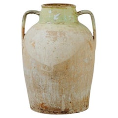greenglazed terra cotta vase/urn