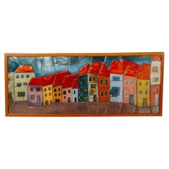 ceramic art "houses"
