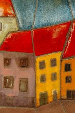 ceramic art "houses"