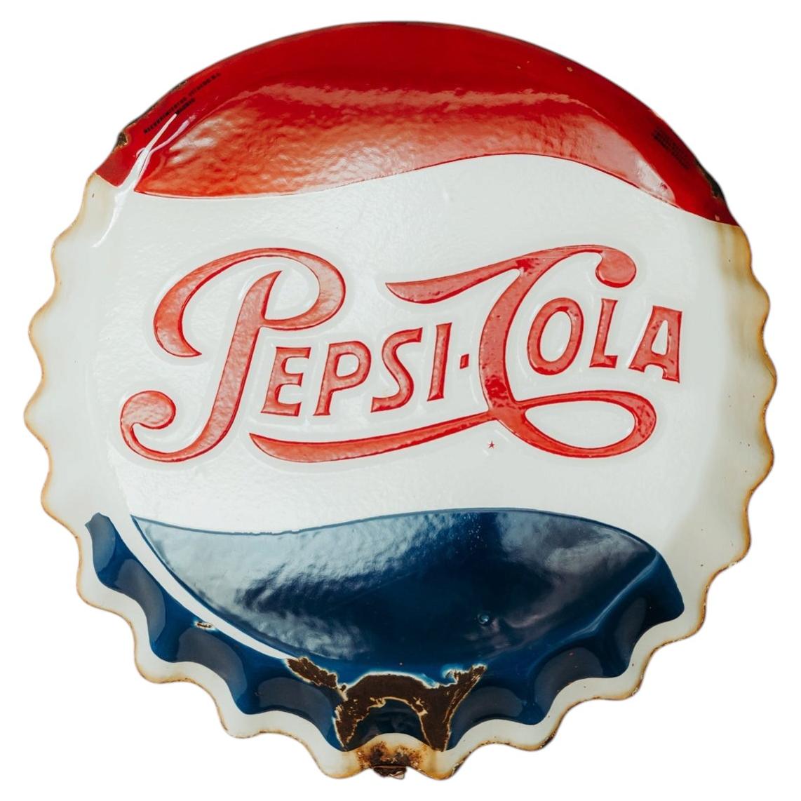 1950's email Pepsi Cola sign For Sale