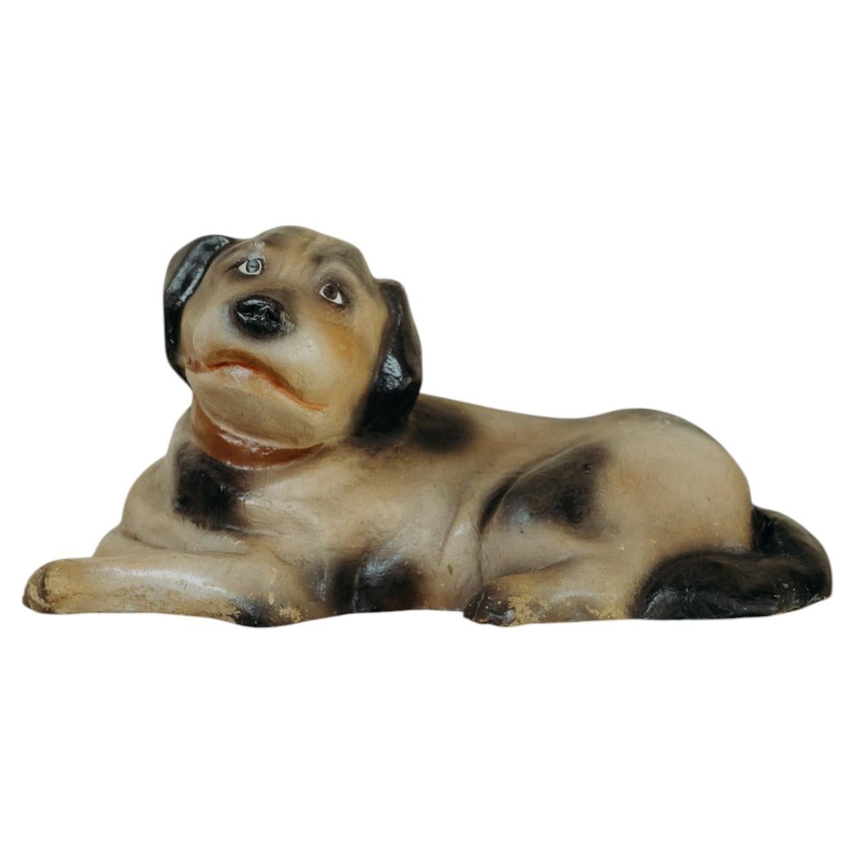 a papier mâché dog ... For Sale