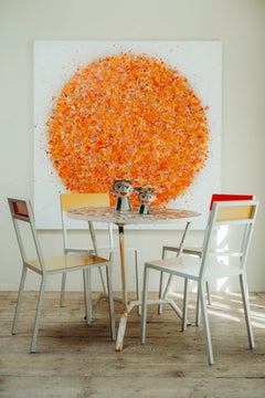 mosaic inlaid iron table