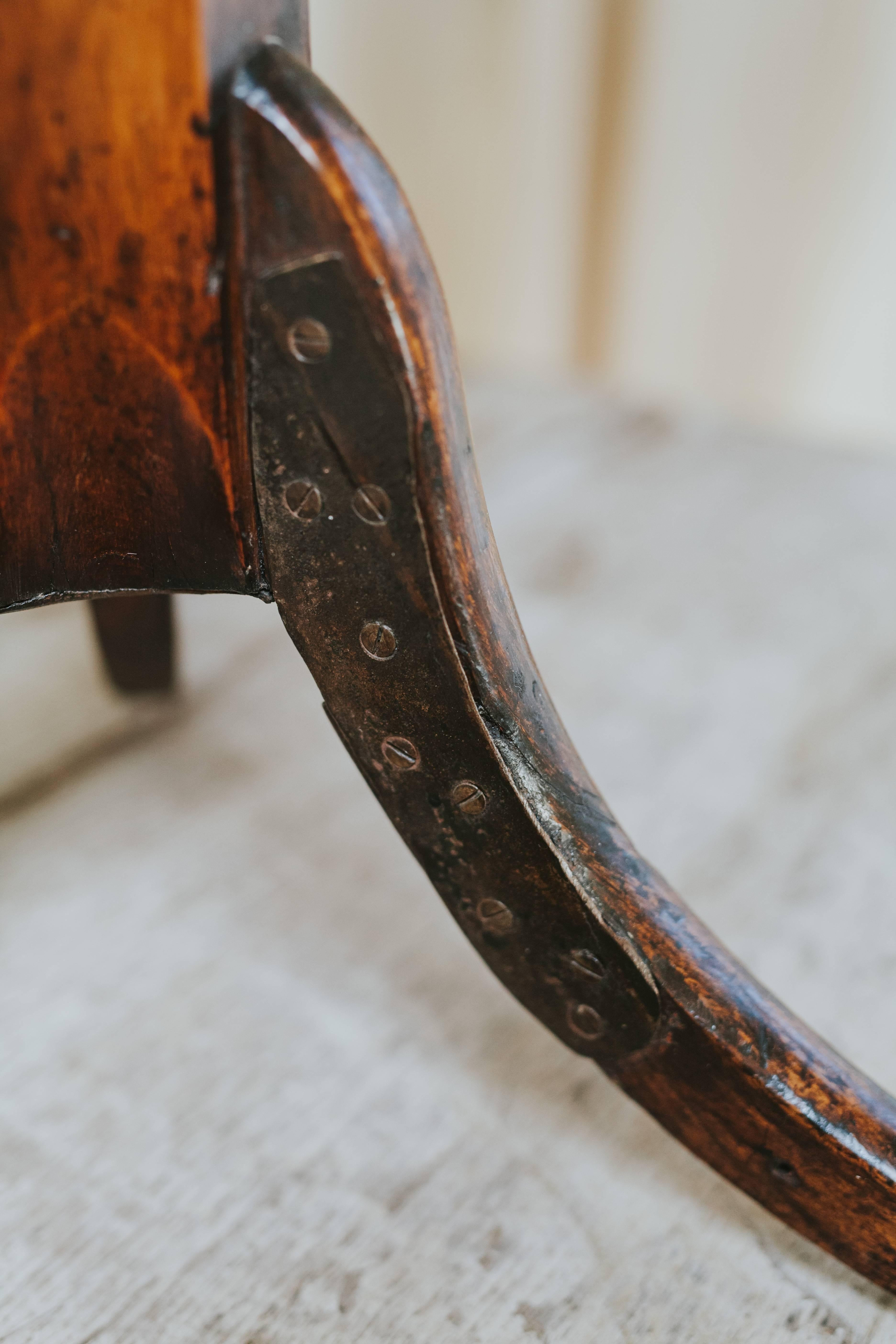 18th Century and Earlier 18th Century Walnut and Yewwood Tilt-Top Table