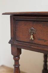 18th Century, William and Mary, Oak Table