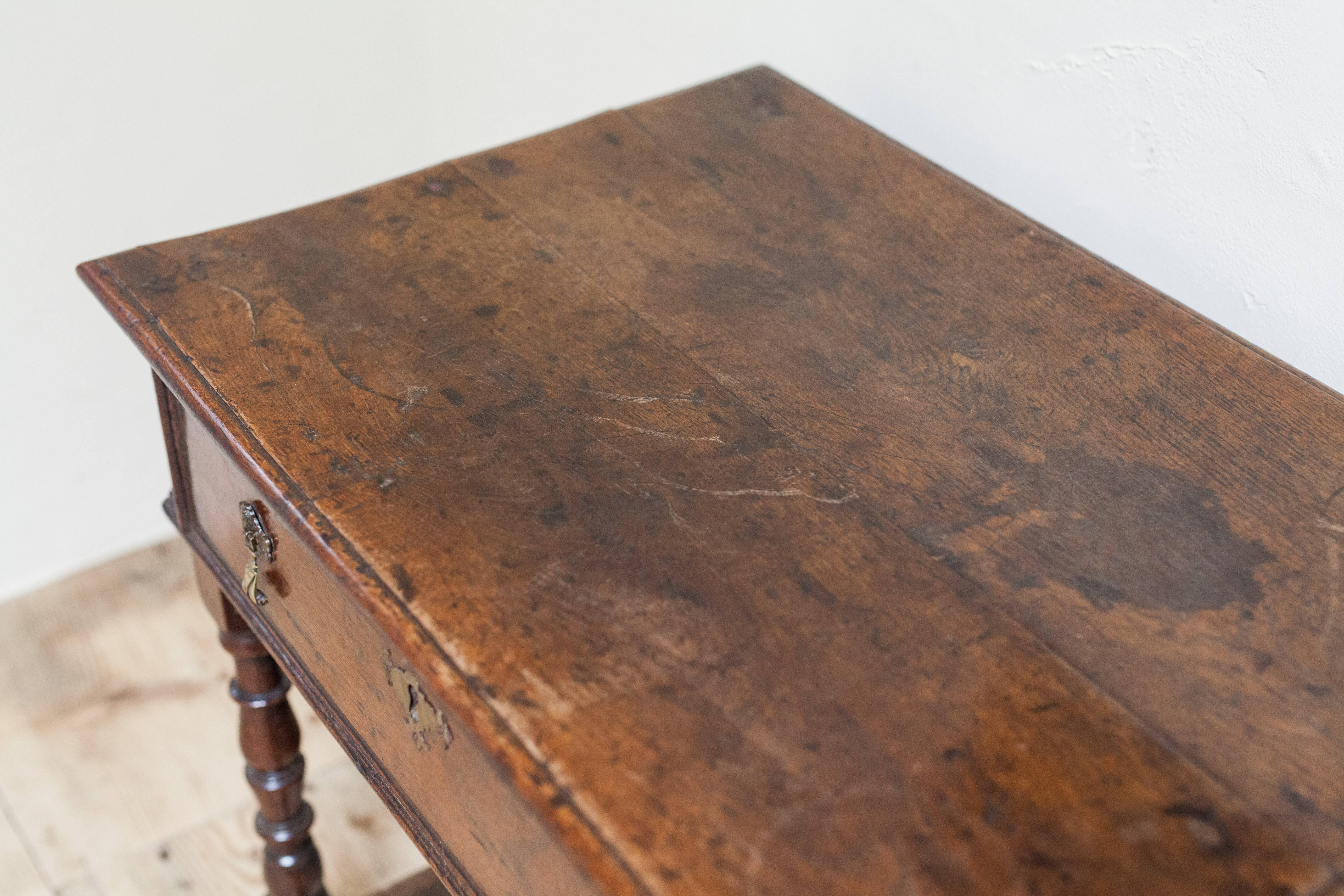 Table en chêne du XVIIIe siècle, William and Mary en vente 1