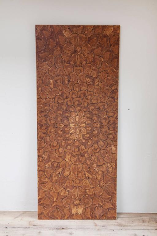 Two Wooden Tops Olivewood Oyster Veneered Inlay Work For Sale at