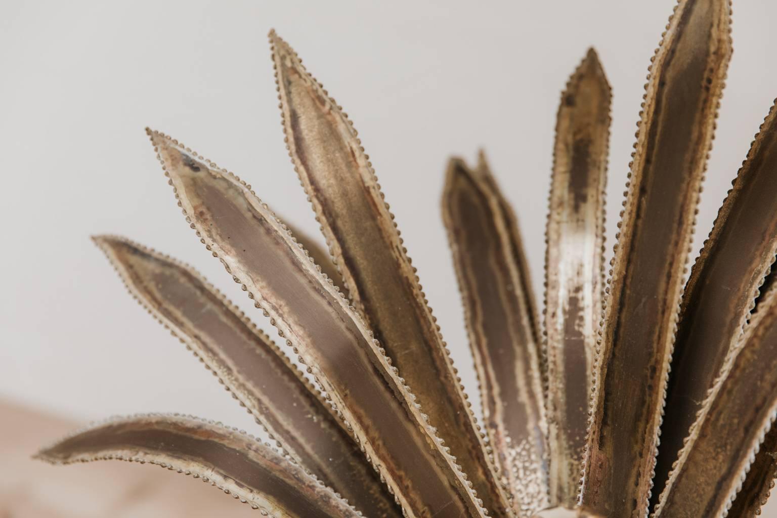 maison jansen palm tree lamp