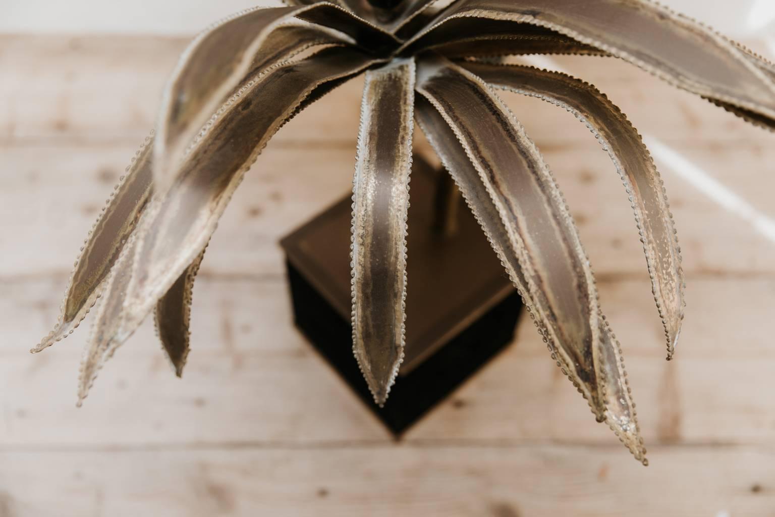 20th Century Maison Jansen Palm Tree Floor Lamp In Good Condition In Brecht, BE