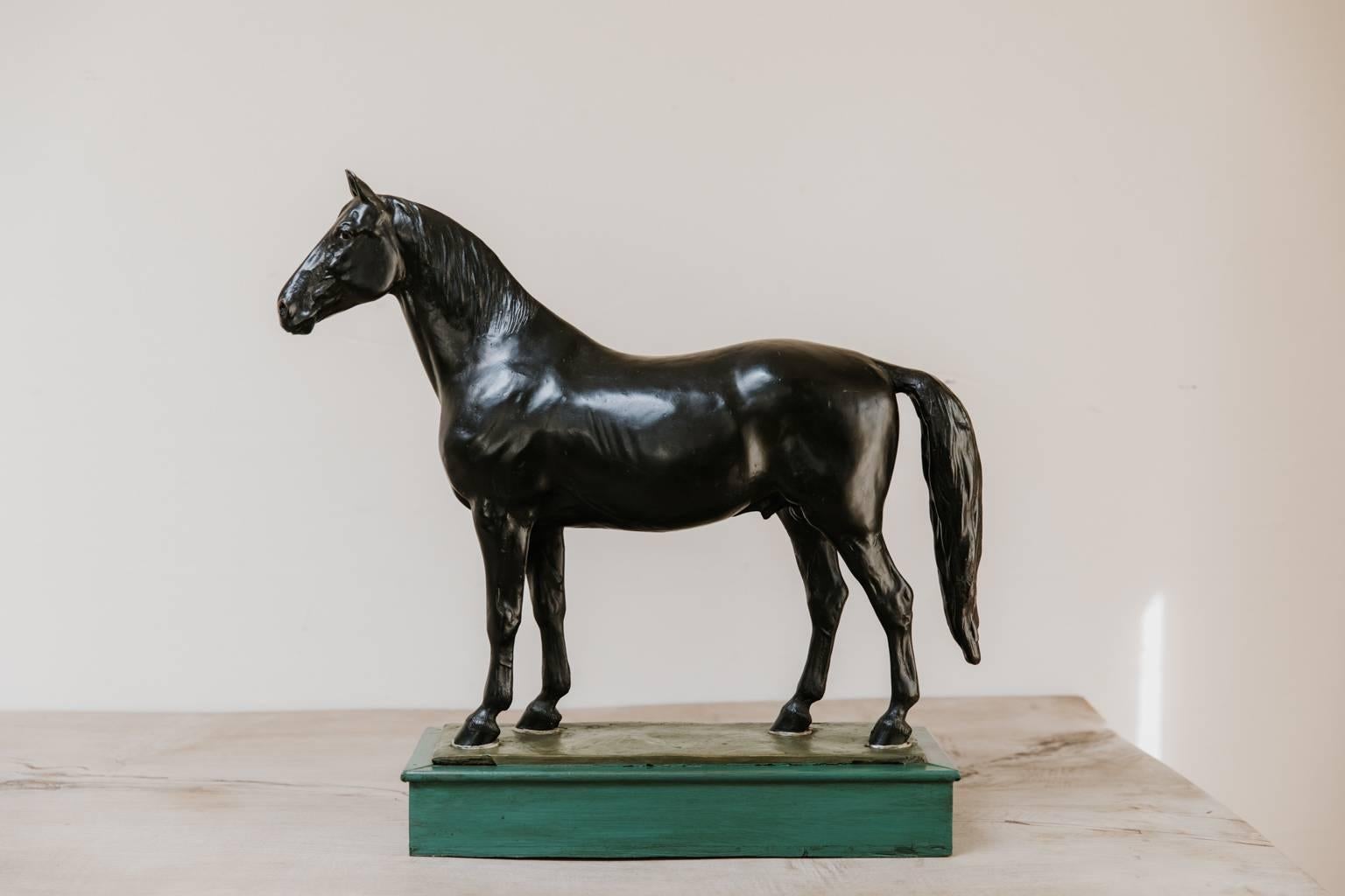 plaster horse statue