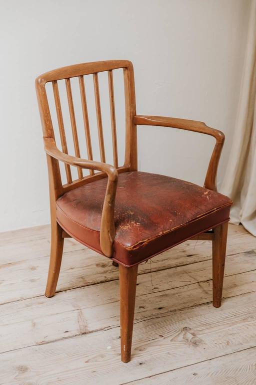 Early 20th Century Set of Cotswold School Walnut Armchairs at 1stDibs