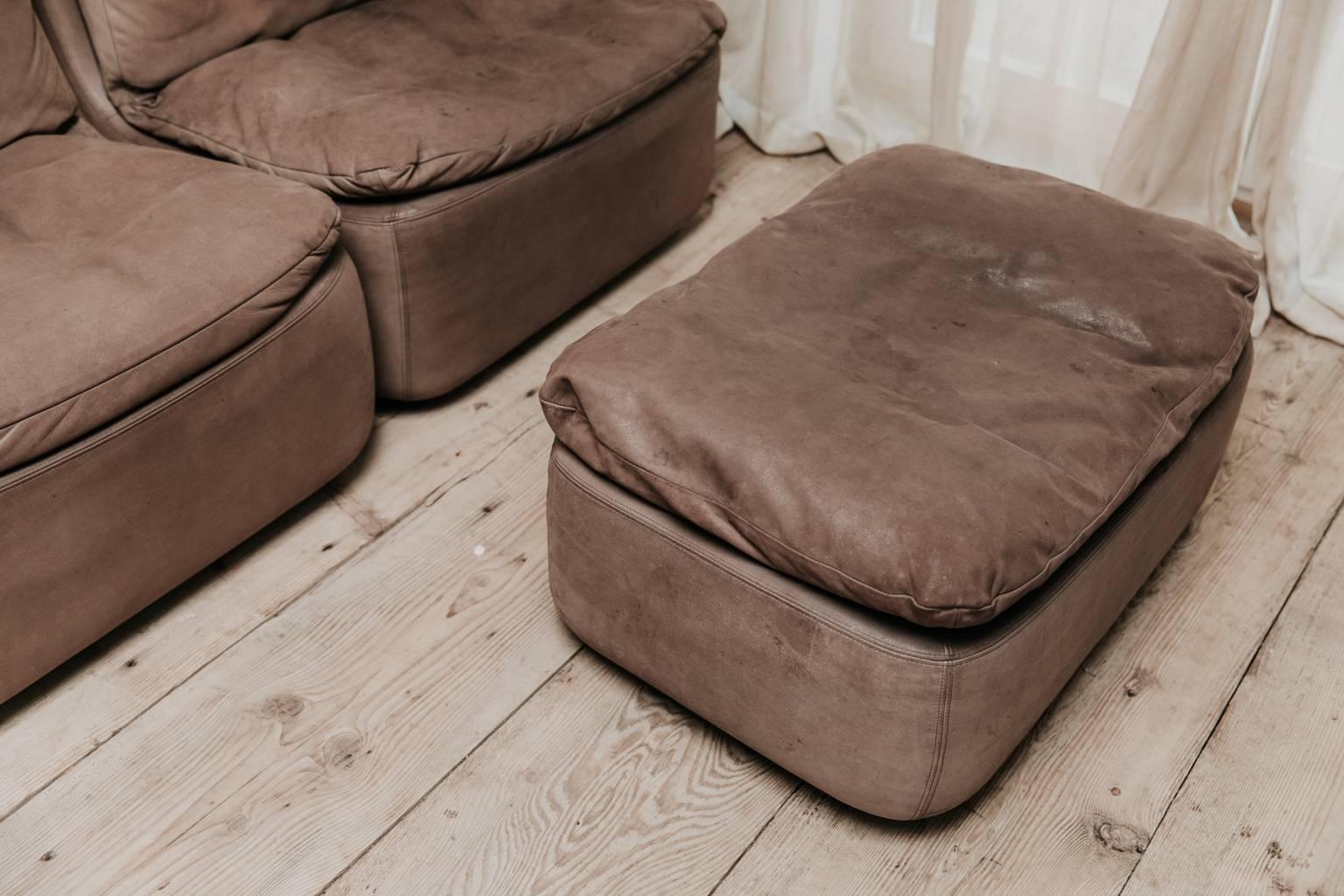 20th Century Leather Modular/Sectional Sofa 4