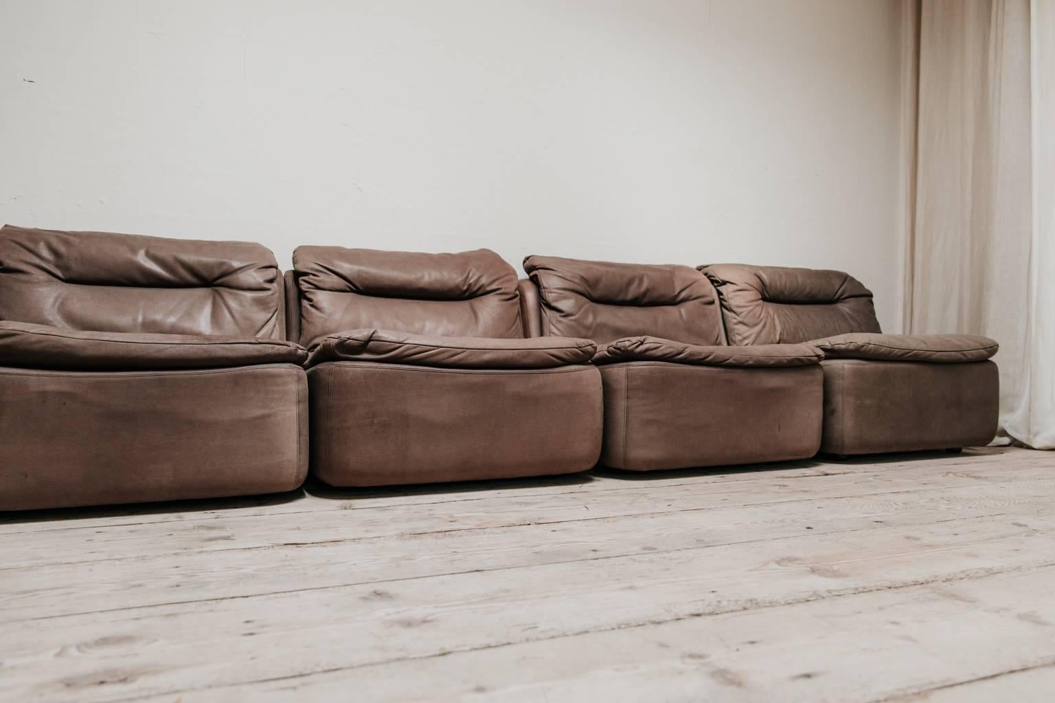 leather modular sectional