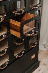 20th Century Ebonised Haberdashery Shirt Cabinet
