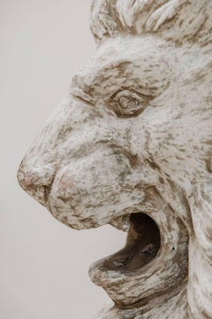 Early 20th Century Papier Mâché Lion