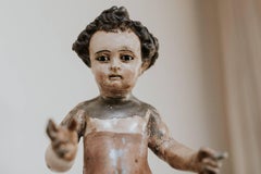 18th Century Lead Statue of Baby Jesus