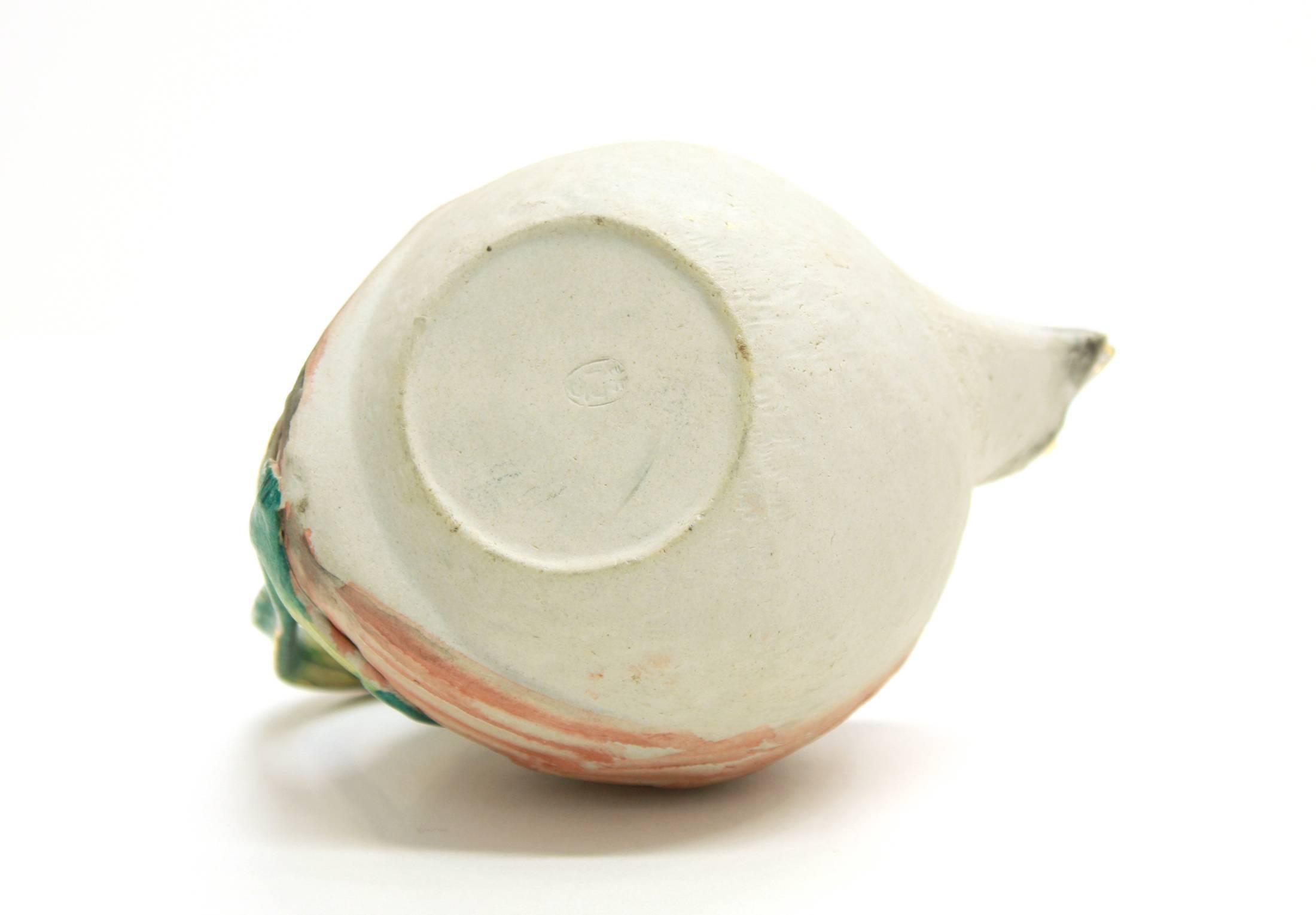 Banko Earthenware Teapot 19th Century Meiji Japanese Ceramics, Quail & Fly, Cute 6