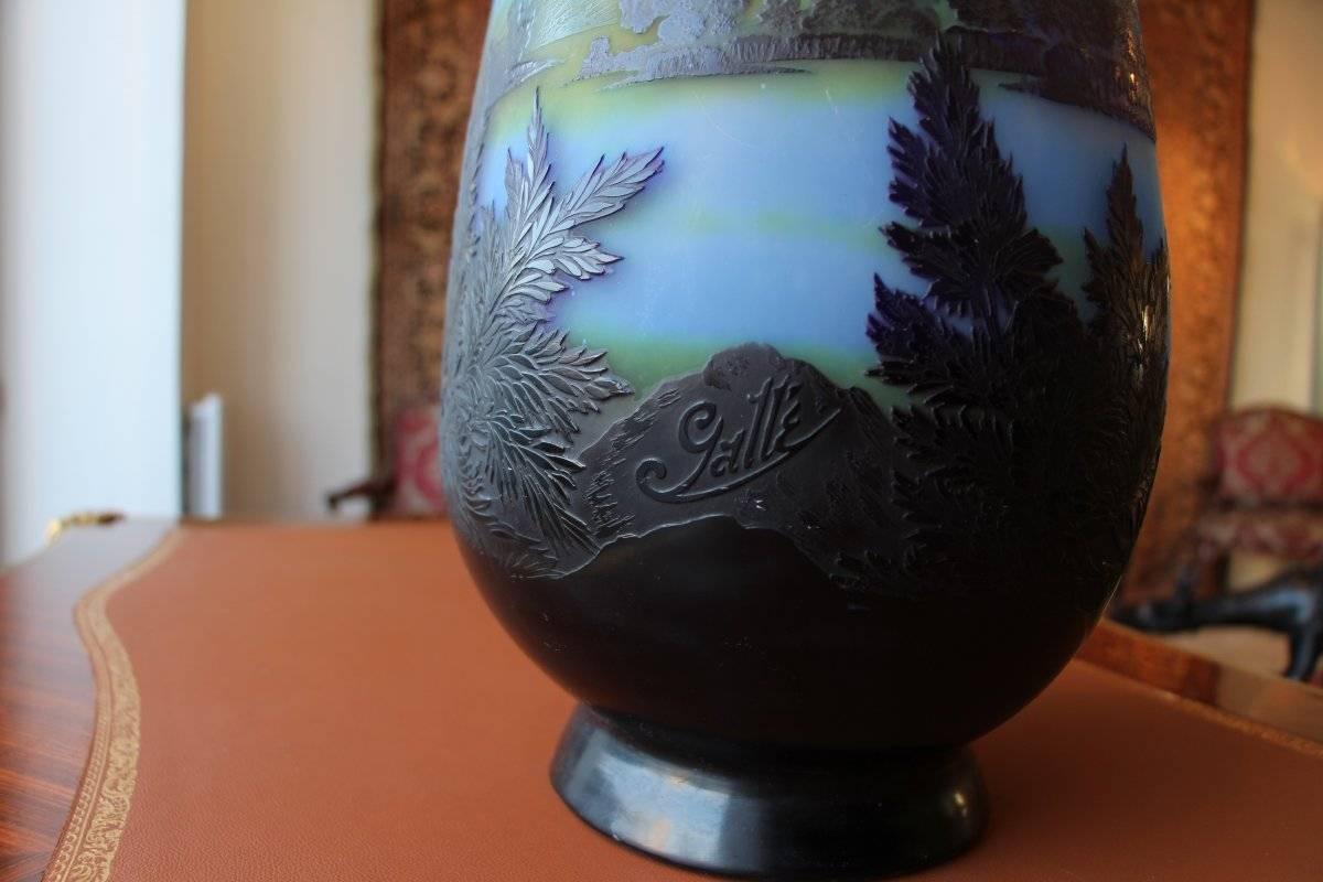 Art Nouveau 20th Century Vase, Emile Gallé For Sale