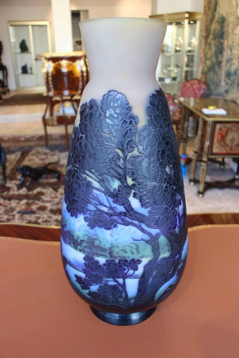 20th Century Vase, Emile Gallé In Excellent Condition For Sale In Paris, FR