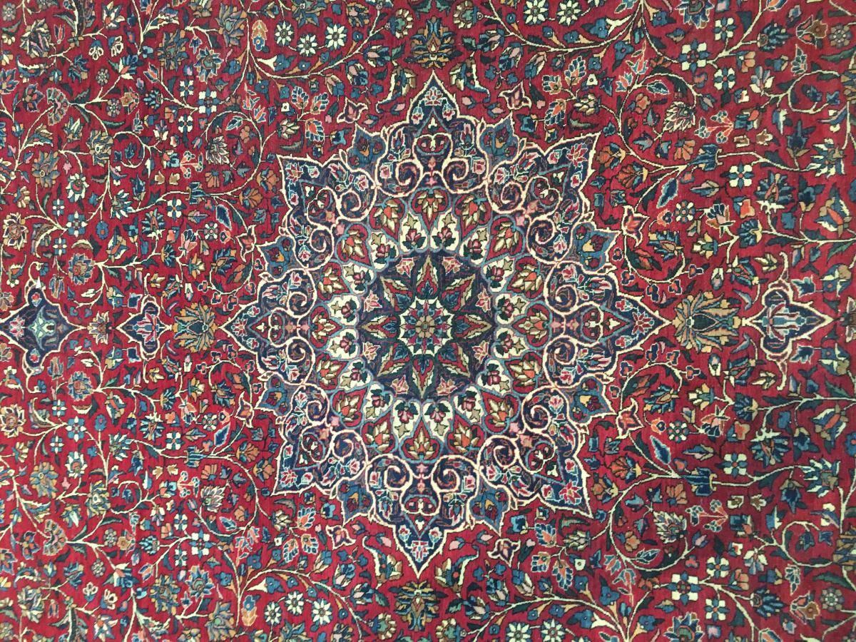 Art Nouveau Early 20th Century Ispahan Rug, Imperial Workshop of Shah, circa 1920, Iran For Sale