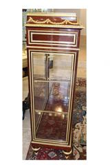 19th Century Showcase 'Vitrine' in Mahogany Signed Henri Dasson