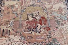 20th Century Rug Tabriz Wool and Silk, 1930, Iran, Signed