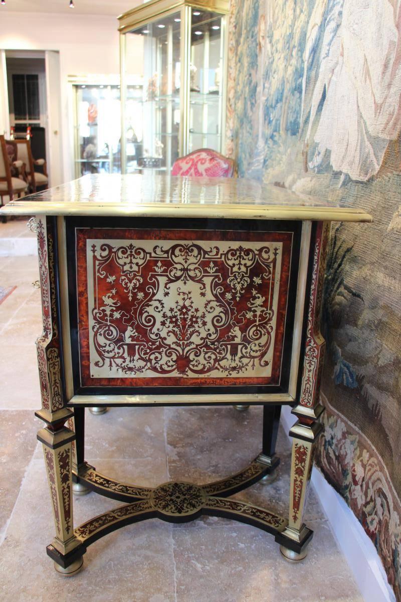 French 18th Century a Louis XIV Mazarin Desk with Boulle Marquetry, Paris, circa 1700 For Sale