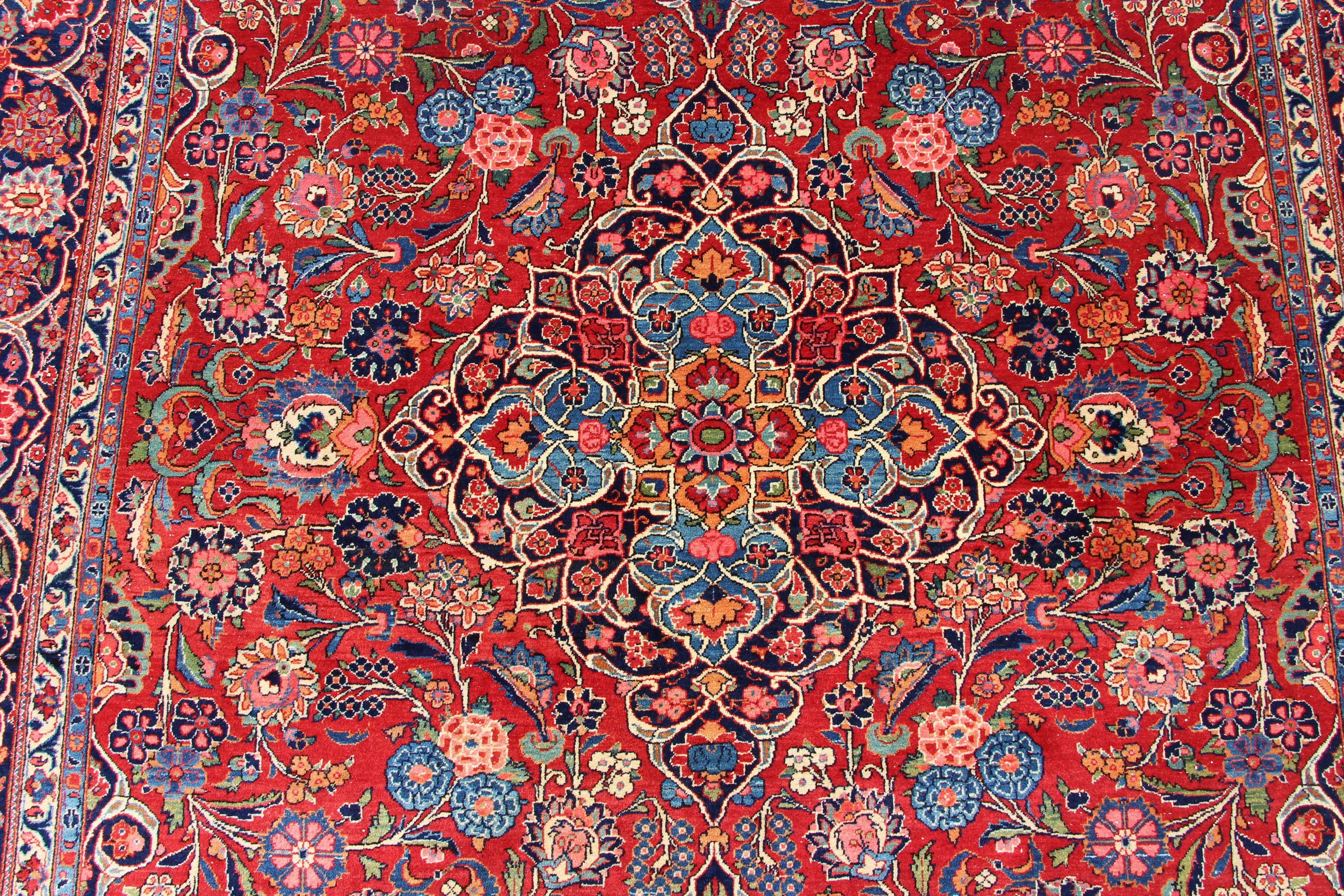 Hand-Knotted 20th Century Kaichan Kork Wool Extra Fine Quality Shah Period, Iran For Sale
