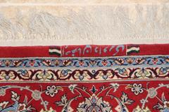 Rare Rug Ispahan Signed Davari, Iran, circa 1970, 20th Century