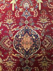 20th Century Turkish Carpet Hereke Silk and Gold Thread Signed