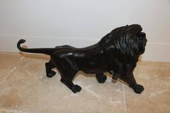 Late 19th Century Bronze Represent a Lion Japan