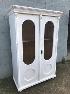 Stunning Glass Doored Double Door French Armoire