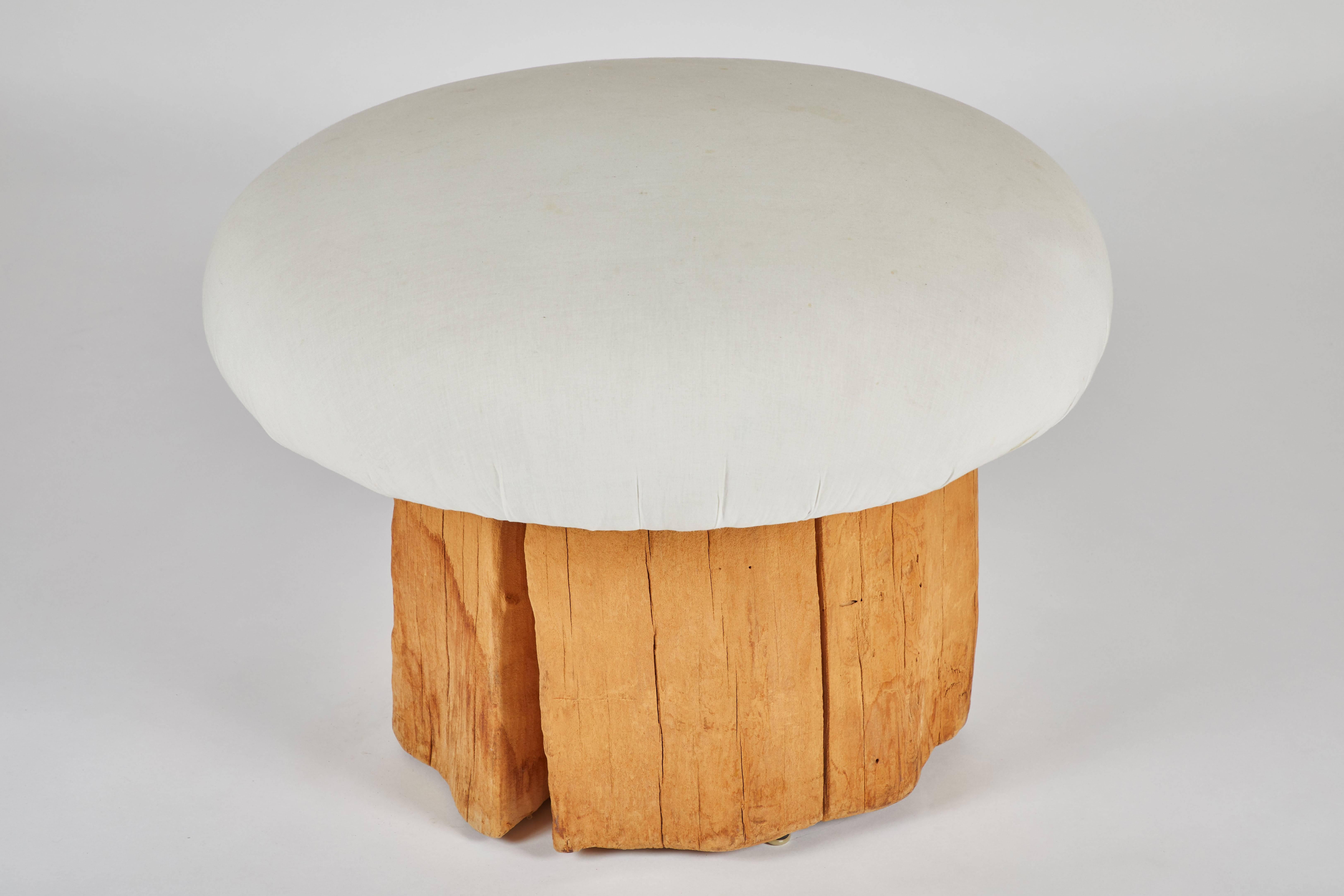 Mushroom Stool by Michael Taylor In Fair Condition In LOS ANGELES, CA