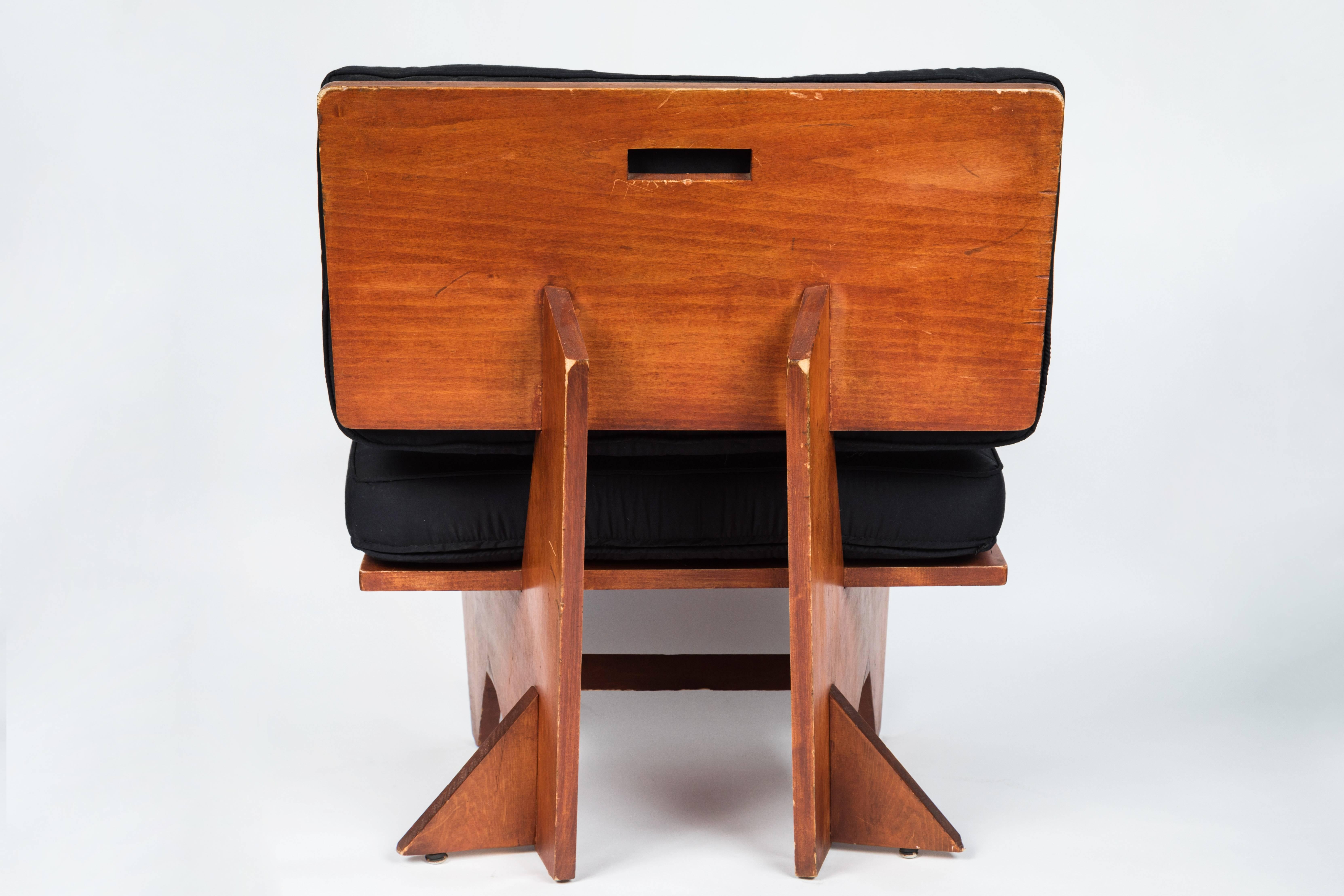 Mid-20th Century Frank Lloyd Wright Geometric Side Chair