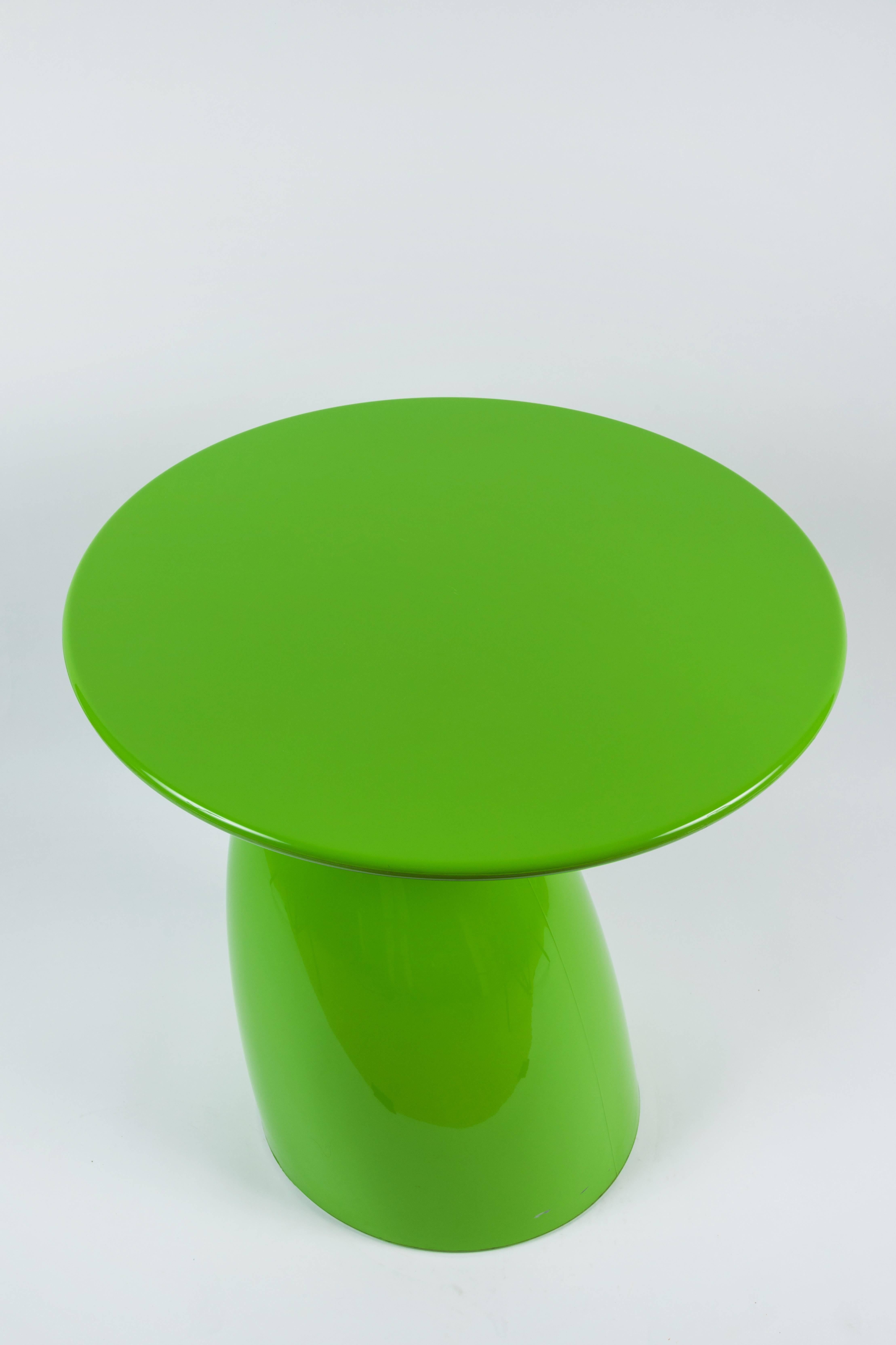 Modern Wendell Castle Style Green Sculptural Side Table