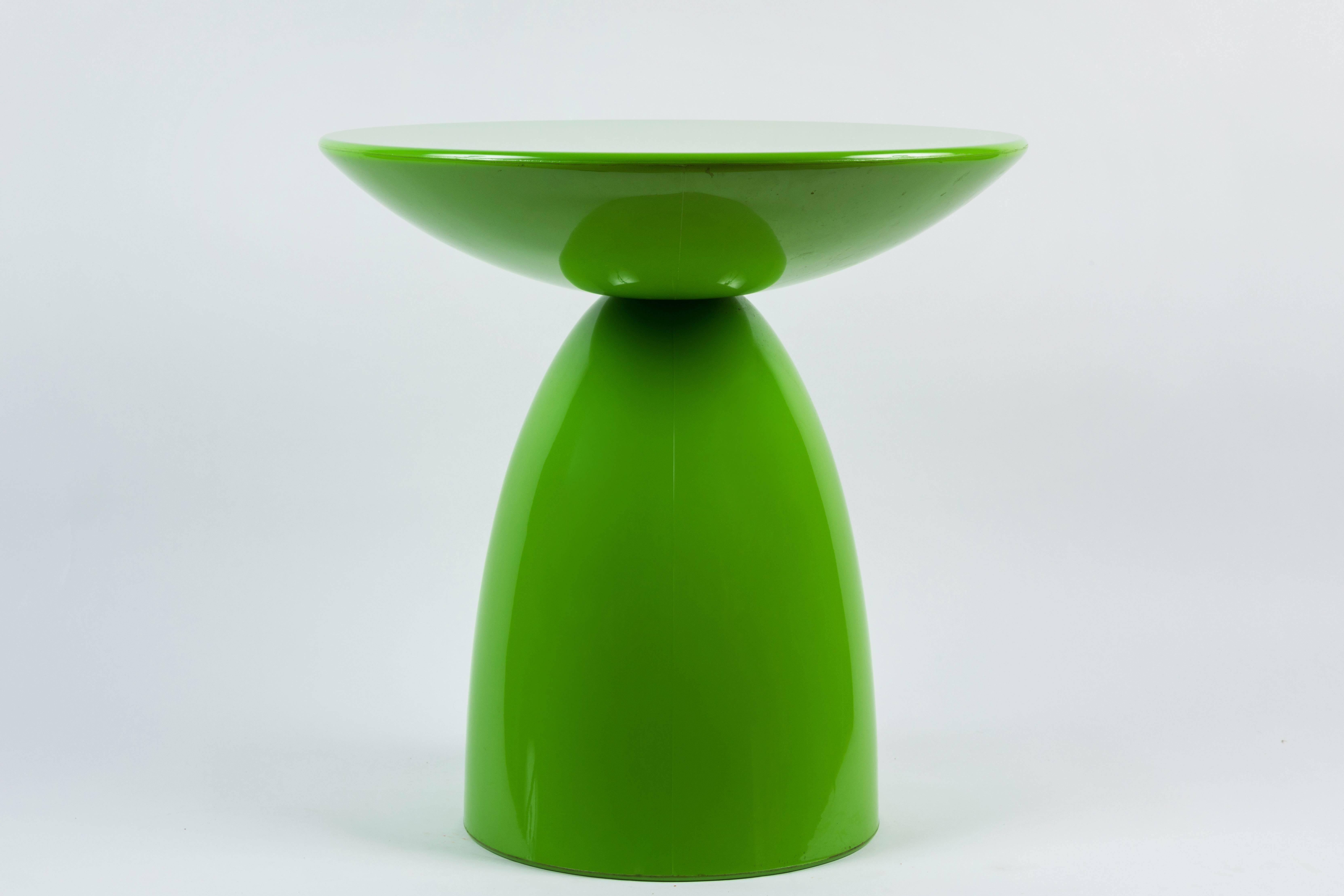 Late 20th Century Wendell Castle Style Green Sculptural Side Table