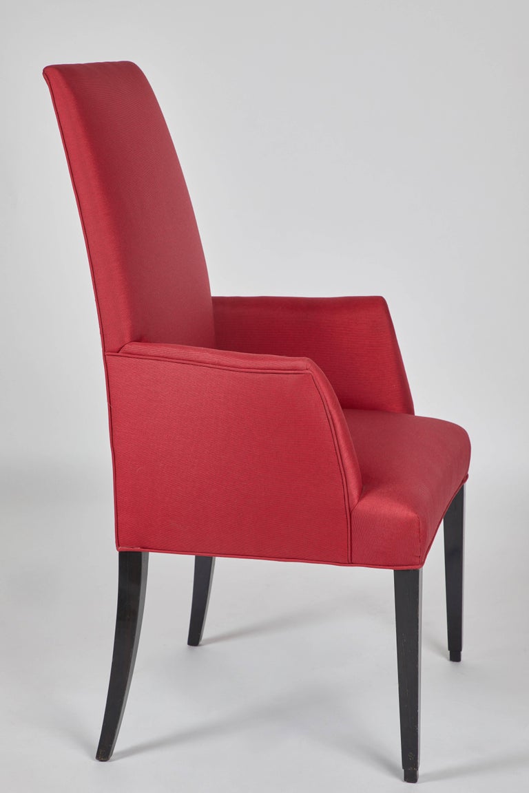 Set of 12 Red Dining Chairs For Sale at 1stDibs