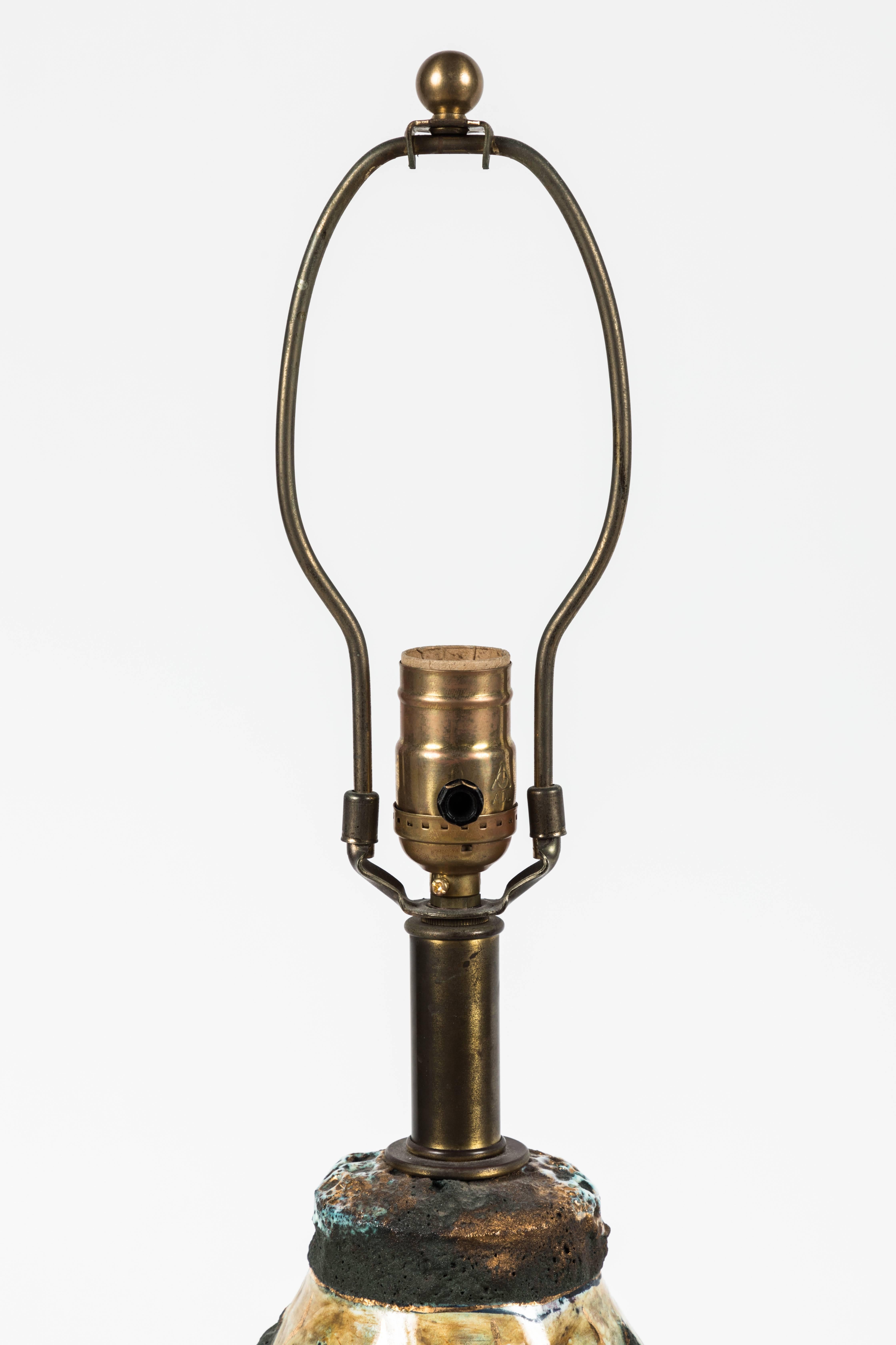 20th Century Italian Brutalist Table Lamps