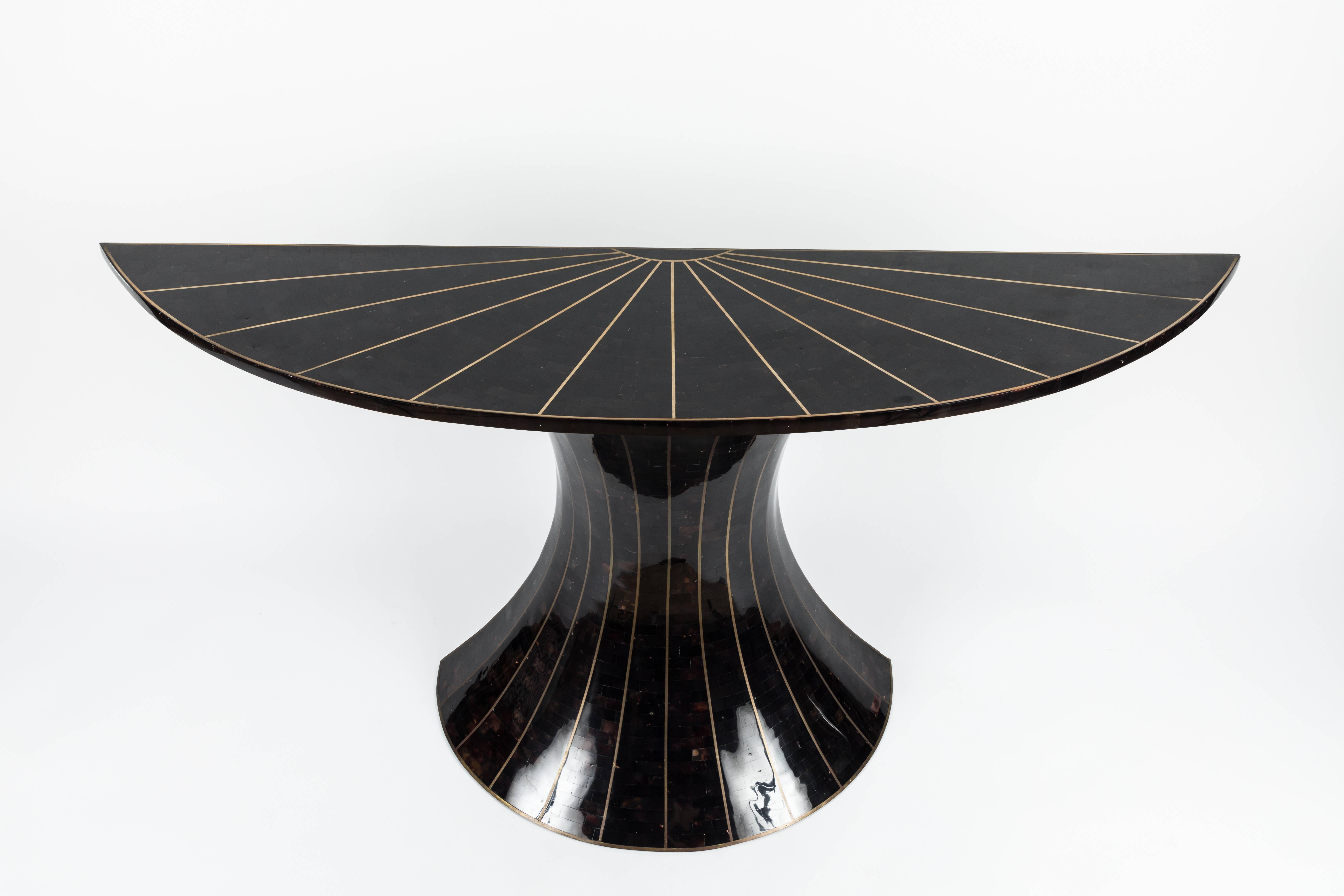 Inlay Tessellated Horn Console Table by Maitland-Smith
