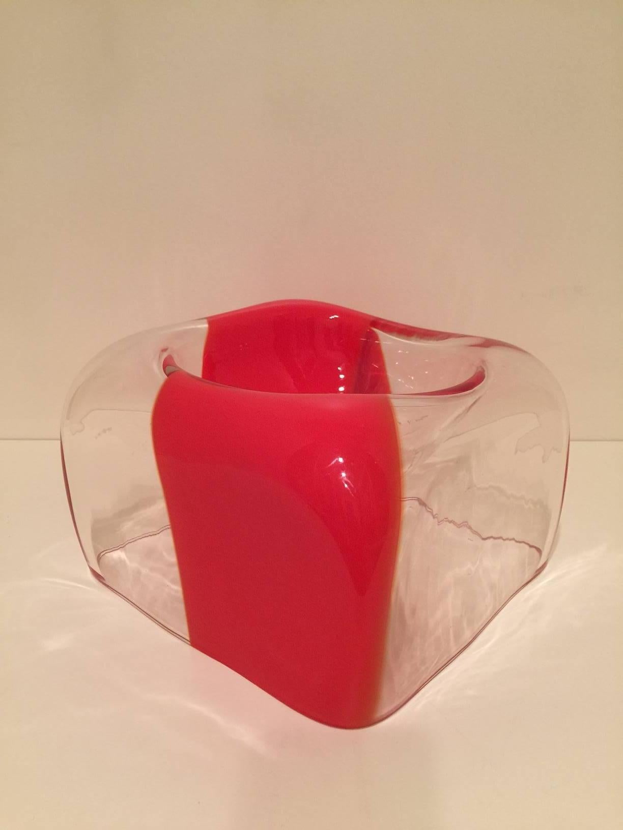 Mid-Century Modern Carlo Nason for Mazzega Centralpiece Bowl Candleholder For Sale