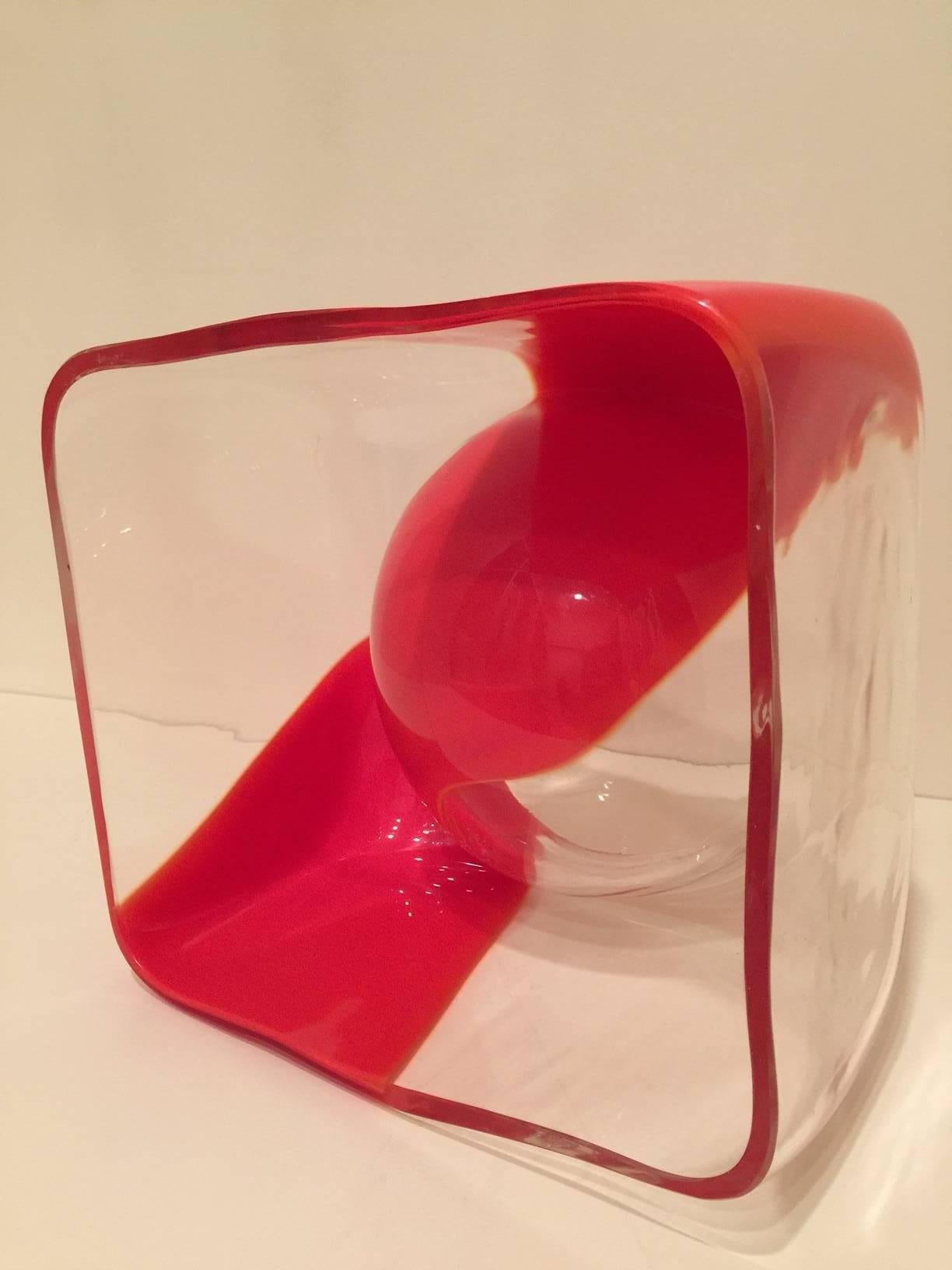 Glass Carlo Nason for Mazzega Centralpiece Bowl Candleholder For Sale