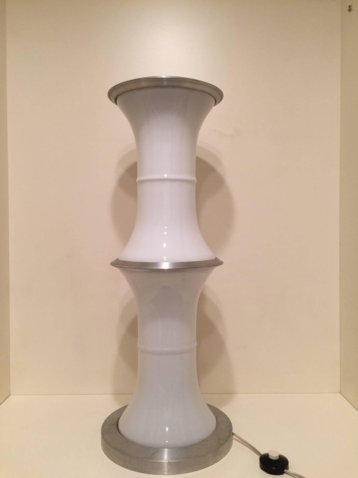Mid-Century Modern Space Age Vistosi Murano Glass Bamboo Floor Lamp
