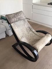 Antique Gae Aulenti Sgarsul Rocking Chair for Poltronova