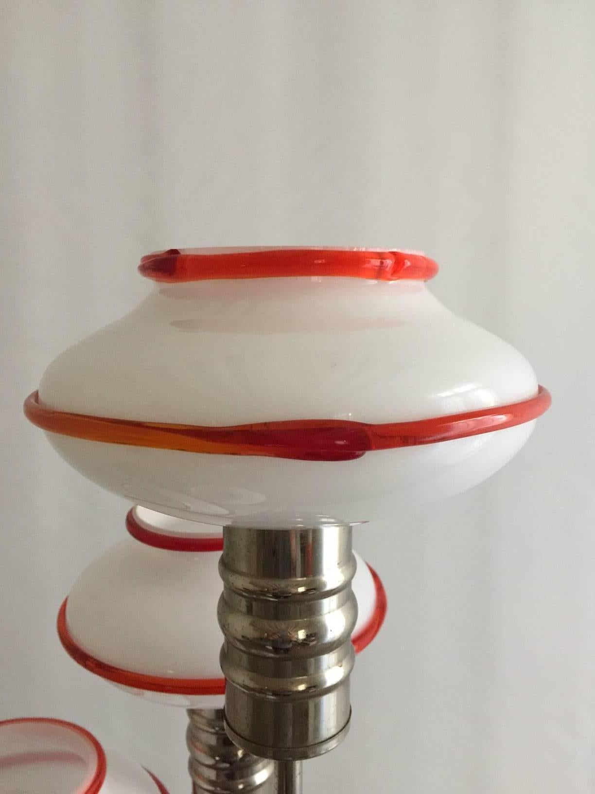 Mid-Century Modern 1970 Space Age Floor Lamp by Leucos Murano For Sale