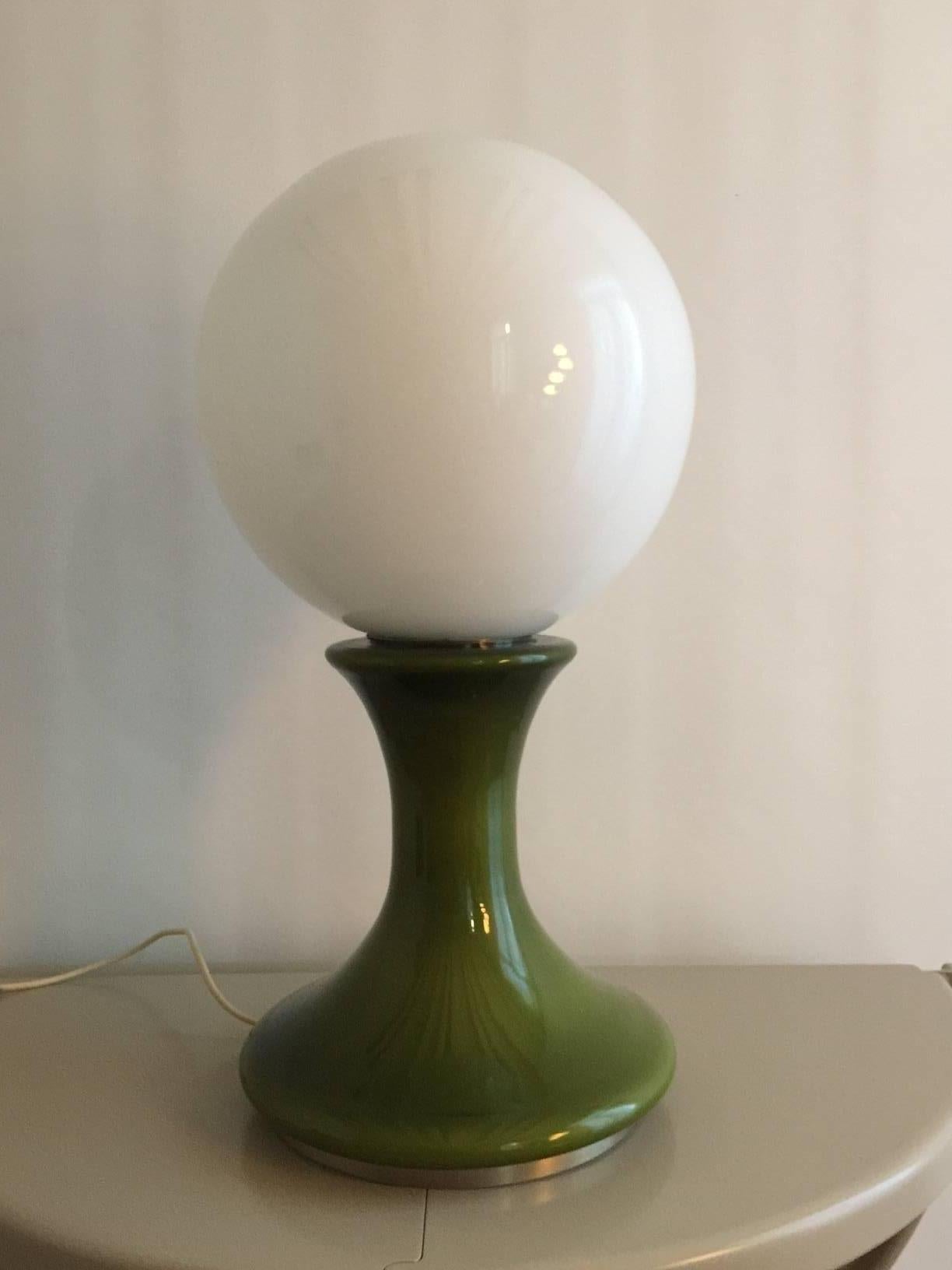 Italian 1970 Space Age Mazzega Glass Floor Lamp For Sale