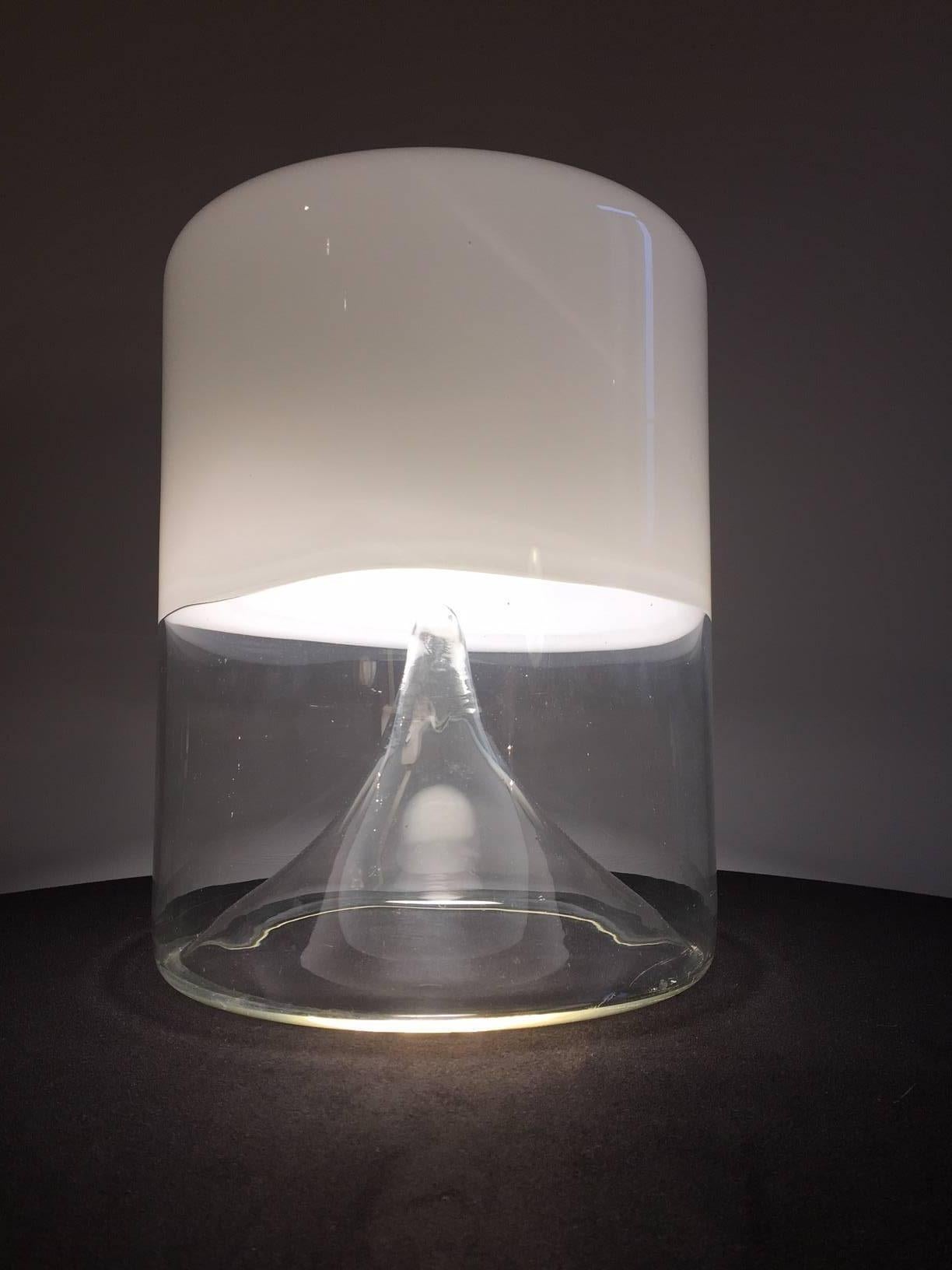 Italian Carlo Nason Big Space Age Blown Glass Table Lamp, 1970