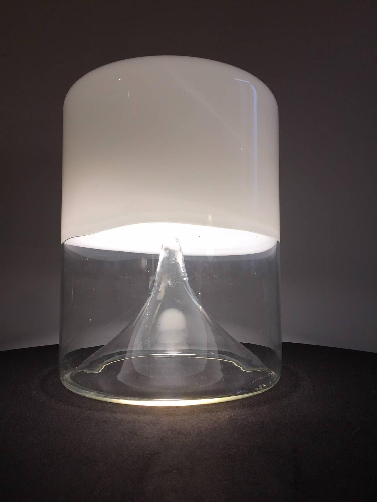 Carlo Nason Big Space Age Blown Glass Table Lamp, 1970 In Excellent Condition In Padova, IT