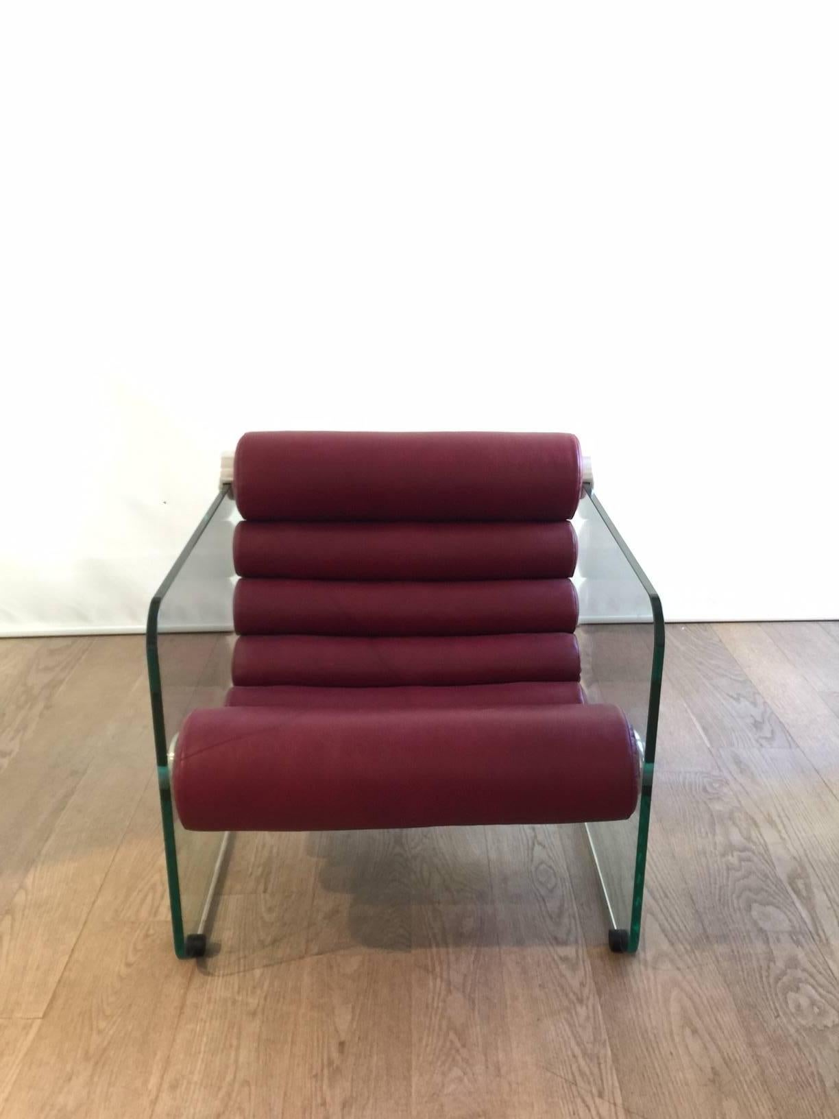 Fabio Lenci Hyaline Lounge Chair For Sale 2