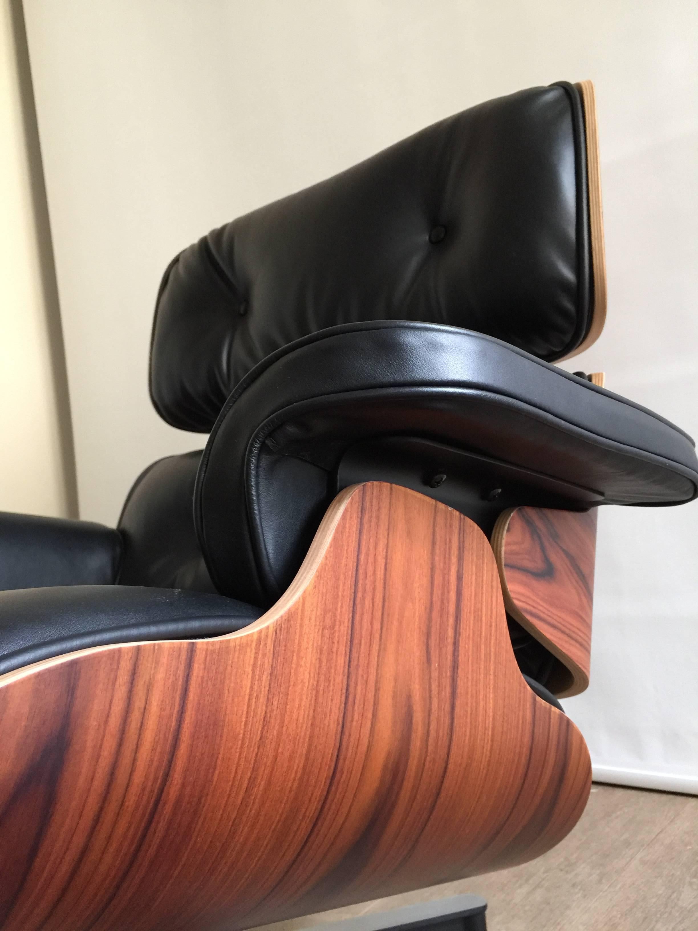 Eames Lounge Chair and Ottoman, Rosewood, Herman Miller 1