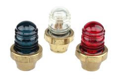 Boat Marine Navigation Glass Side Lights Nautical Brass DHR Den Haan Rotterdam